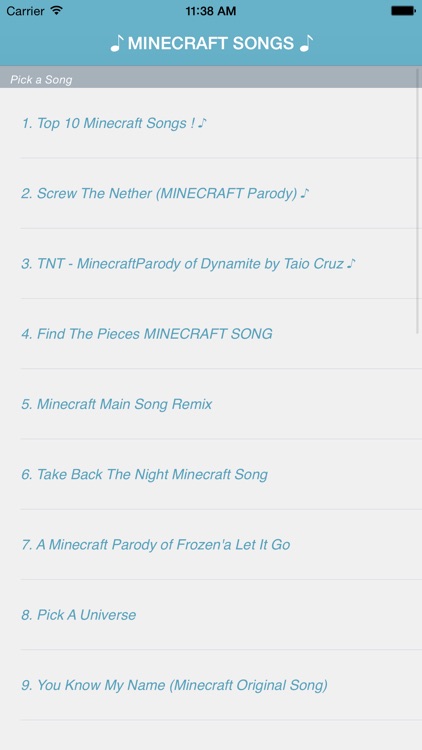 Cool Songs App For Minecraft (Fun Parodies - Sounds and Music)