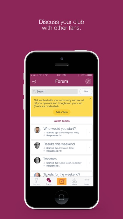 Fan App for Huddersfield Giants