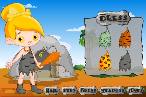 Cave Princess - A stone age adventure salon game screenshot 2