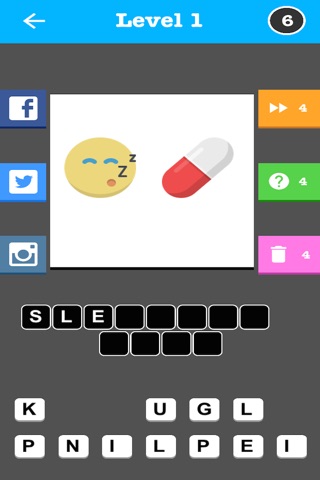 An Emoji Trivia Game - With Instagram & Facebook Sharing screenshot 2