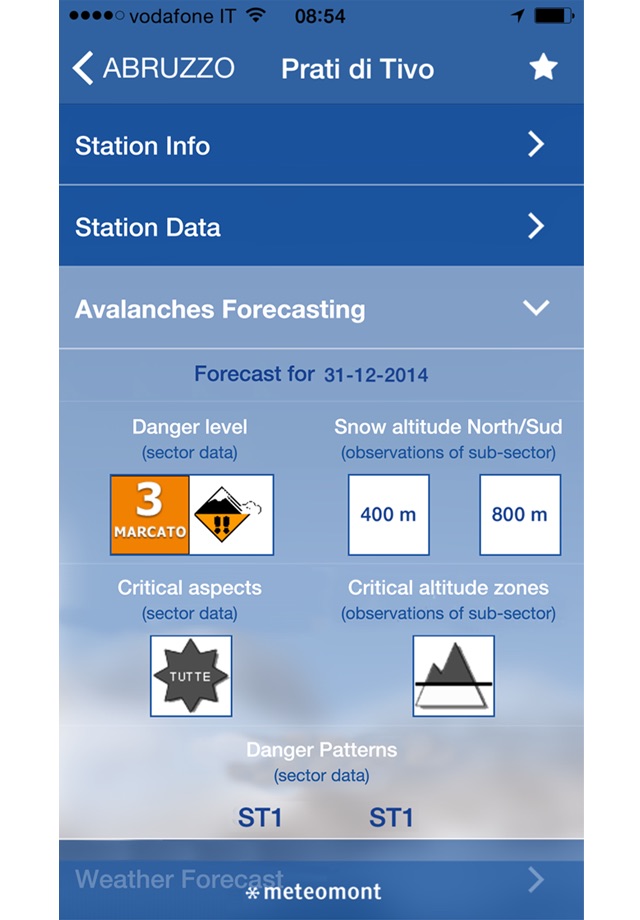 Meteomont screenshot 4