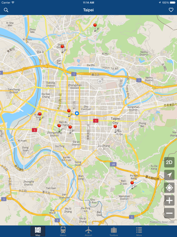 台北オフライン地図 - シティメトロエアポートのおすすめ画像1