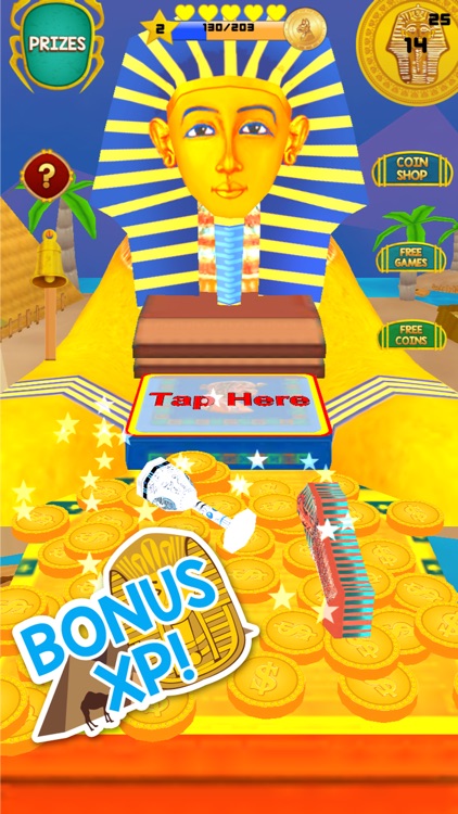 Pharaoh's Coins - Gold Pharoh Ancient Token Dozer screenshot-3