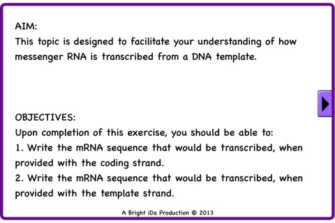 Transcription - Science e-Tutorials screenshot 2