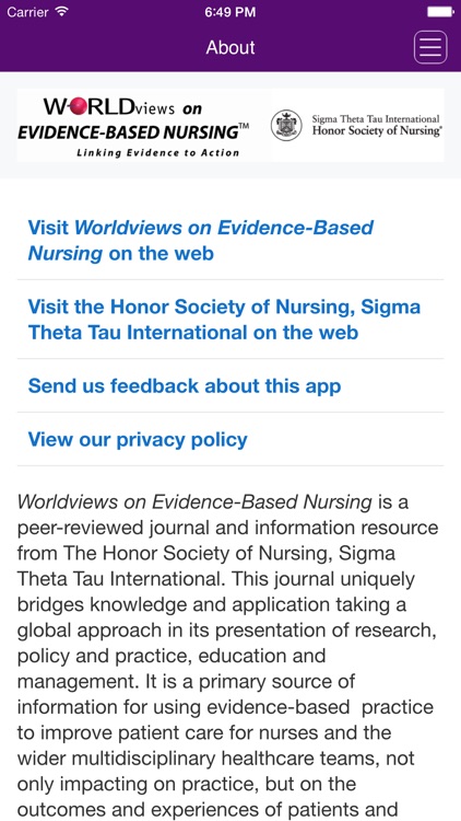 Worldviews on Evidence-Based Nursing App screenshot-4