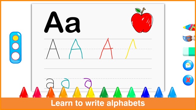 Tabbydo Alphabets Writing : Letter tracing game for kids and(圖1)-速報App