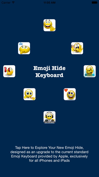 Emoji Hide Keyboard
