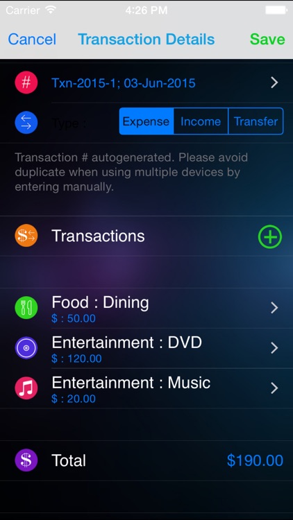 Budget n Expense Pro : Personal Expense Tracker and Account Manager