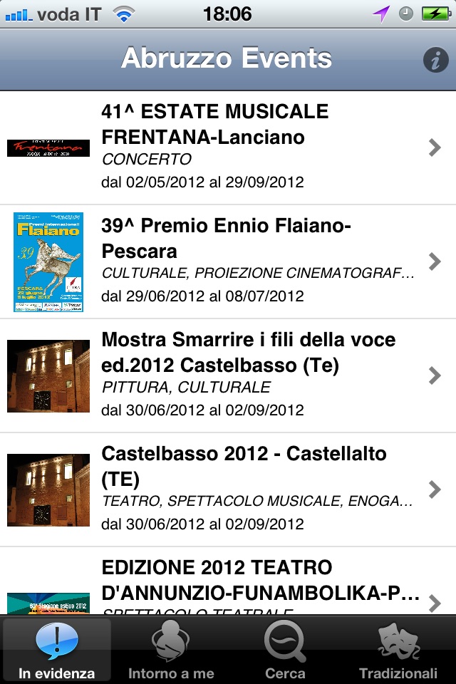 AbruzzoEvents screenshot 2