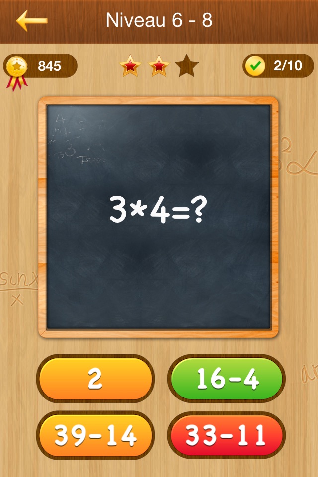 Math Master - education arithmetic puzzle games, train your skills of mathematics screenshot 2