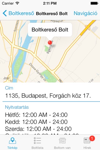 Boltkereső screenshot 3