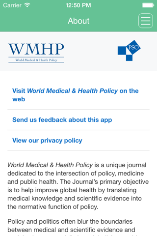 World Medical & Health Policy screenshot 4