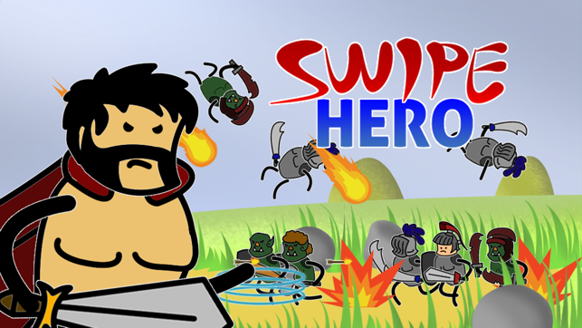 Swipe Heroes - 打一个无限军队剑，法术，和箭头在这无尽的中世纪武士