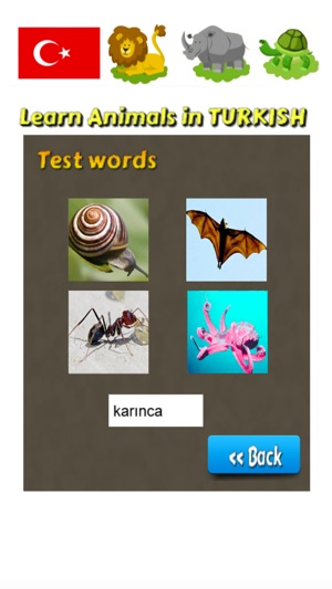 Learn Animals in Turkish Language(圖2)-速報App