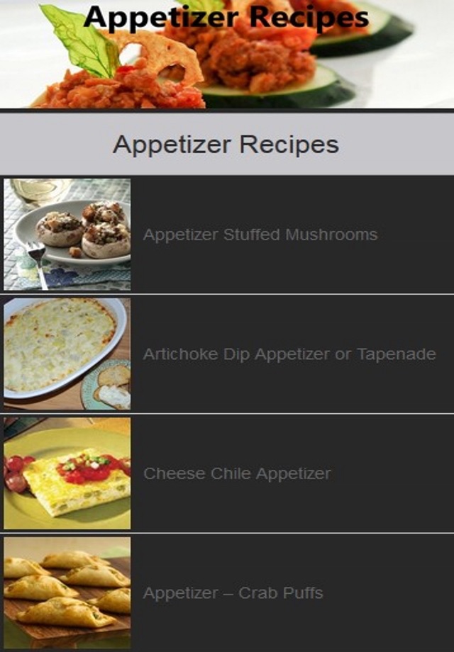 Appetizer Recipe Easy screenshot 2