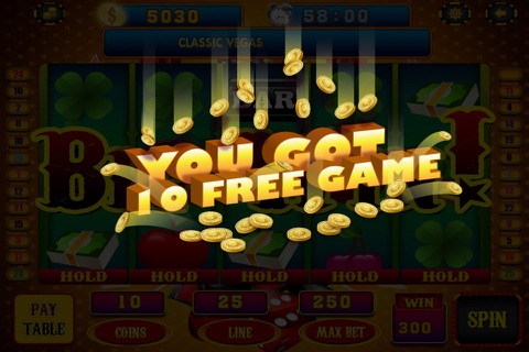 ``Classic Slots Mania Spin & Win Video Coins in Vegas Strip Casino Free Games screenshot 3