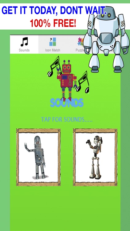 Fun Robot Games for Toddlers - Jigsaw Puzzles and Sounds