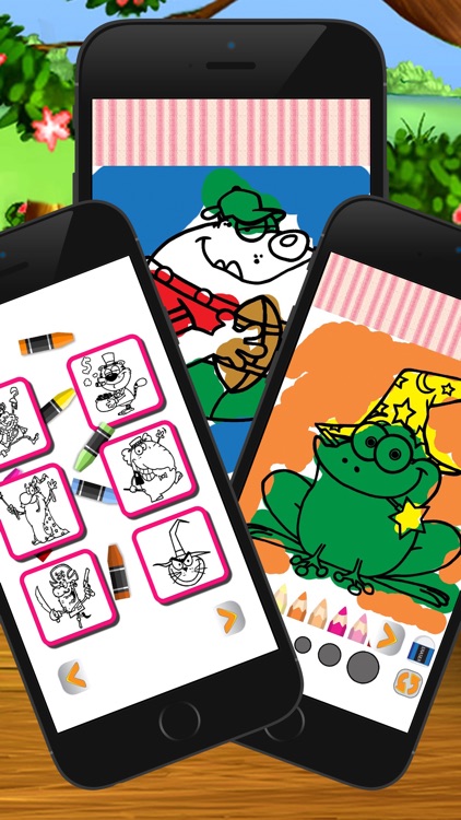 cartoon coloring page game