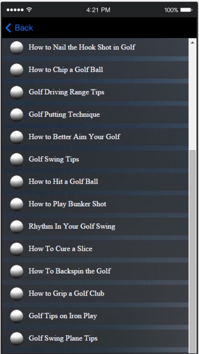 Golf Lessons and Inst... screenshot1