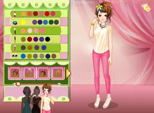 Imágen 2 T-shirt Girls - Viste y hacer encima del juego para los niños que aman la moda camisetas iphone