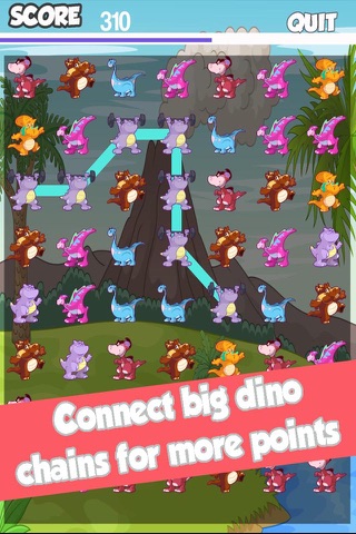 Cute Dinosaur Match Mania - Jurassic Dino Connect Pocket Puzzle Blitz : FREE Game screenshot 3
