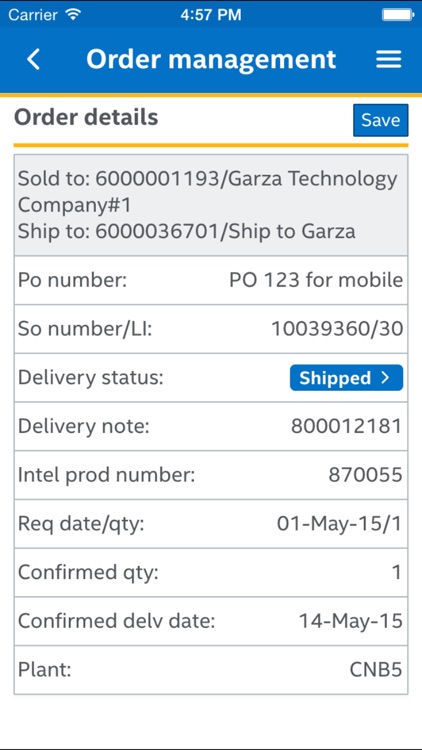 Intel® Mobile Web Order Management screenshot-4