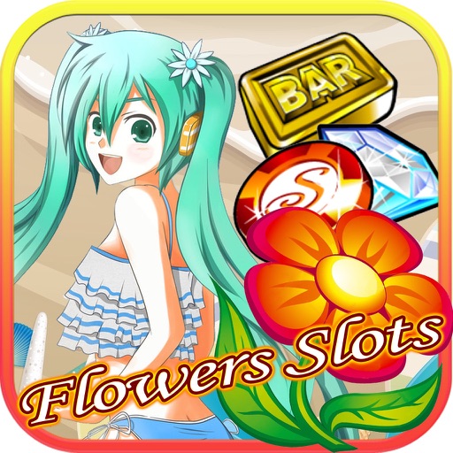 Flowers slots of luck - Free hot gamble game simulation Icon
