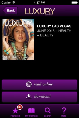 Luxury Las Vegas Magazine screenshot 2