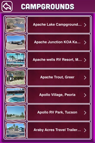 Arizona Campgrounds & RV Parks Offline Guide screenshot 3
