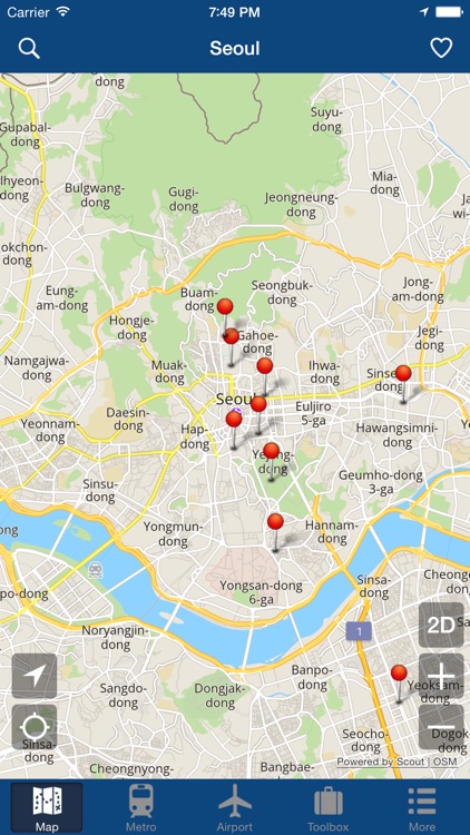 Seoul Offline Map - City Metro Airport