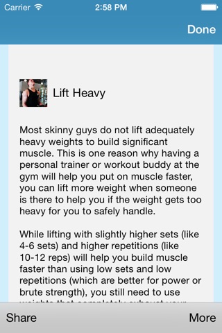 Gain Weight and Build Muscles screenshot 3