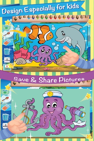Coloring Book Frish World Pirate King Ocean Mermaid for Kids screenshot 2