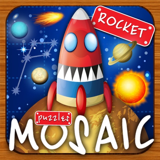 Animated puzzles star ship iOS App