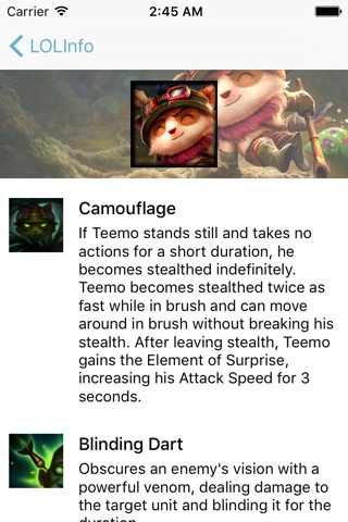 LOLInfo - Champion Info for League of Legends screenshot 3