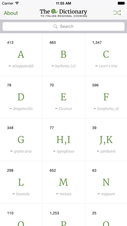 Italian Regional Cooking Dictionary