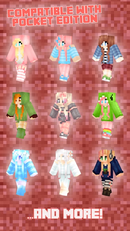 Girl Skins PE Free for Minecraft PE (Pocket Edition Skins)