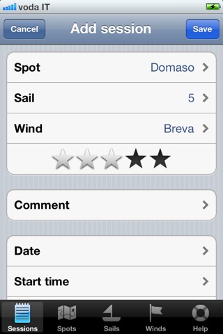 Windsurf Sessions: manage your windsurfing days and keep track of how much you surf! screenshot 3