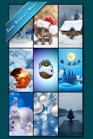 Santa Wallpaper Maker Pro - Retina Photo Backgrounds Booth of Xmas screenshot 2