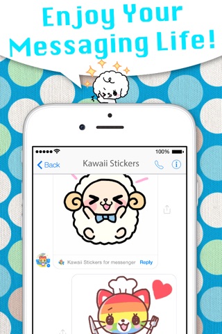 Kawaii Stickers for Messenger screenshot 4