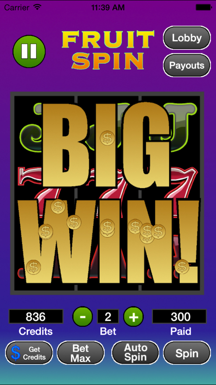 Awesome Fruit Spin 一款经典的3排的老虎机游戏。 screenshot 3