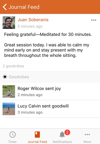 Mindtribe: Social meditation timer screenshot 4