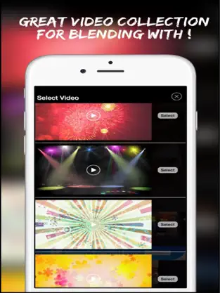 화면 캡처 3 Video Blender Free : Blend any two videos or movie clips together instantly! iphone
