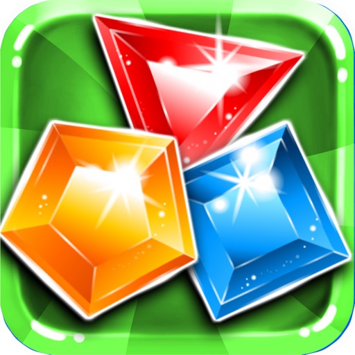 Jelly Jewel's - diamond match-3 game and kids digger mania hd free Icon