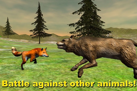 Wild Wolf Survival Simulator 3D screenshot 2