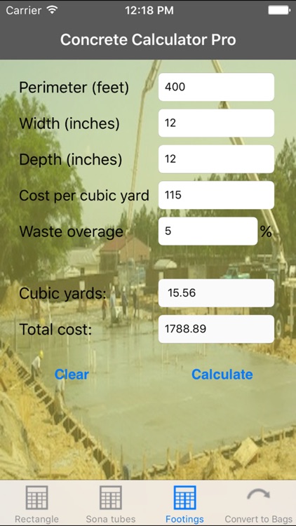 Concrete Calculator Pro