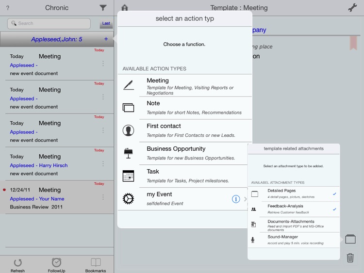 CRM Business Notes - Contacts,Notes,Deals and Meetings for mobile Customer Management