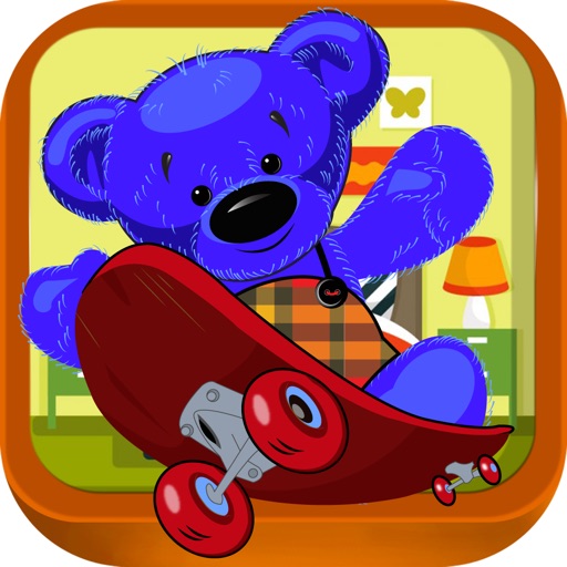 Teddy Bear Heart Couple - Stuffed Toys Skateboard Adventure (Premium) iOS App