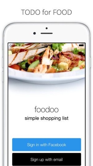 FooDoo - Shopping list