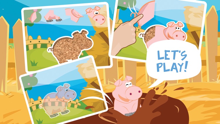 Petting farmland fun drag n drop jigsaw puzzle with lovable farm animals and matching in the barnyard screenshot-4