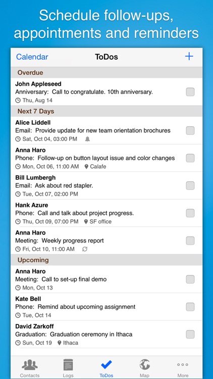 Contacts Journal CRM: Build Business Relationships screenshot-4